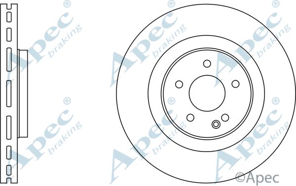 APEC BRAKING stabdžių diskas DSK2735